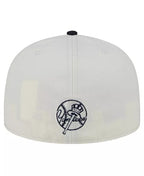 New Era Men's Cream/Navy New York Yankees Lonestar 59FIFTY Fitted Hat