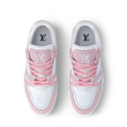 LOUIS VUITTON LV TRAINER WHITE PINK FULLY BOXED