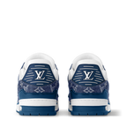 LOUIS VUITTON LV TRAINER WHITE BLUE FULLY BOXED