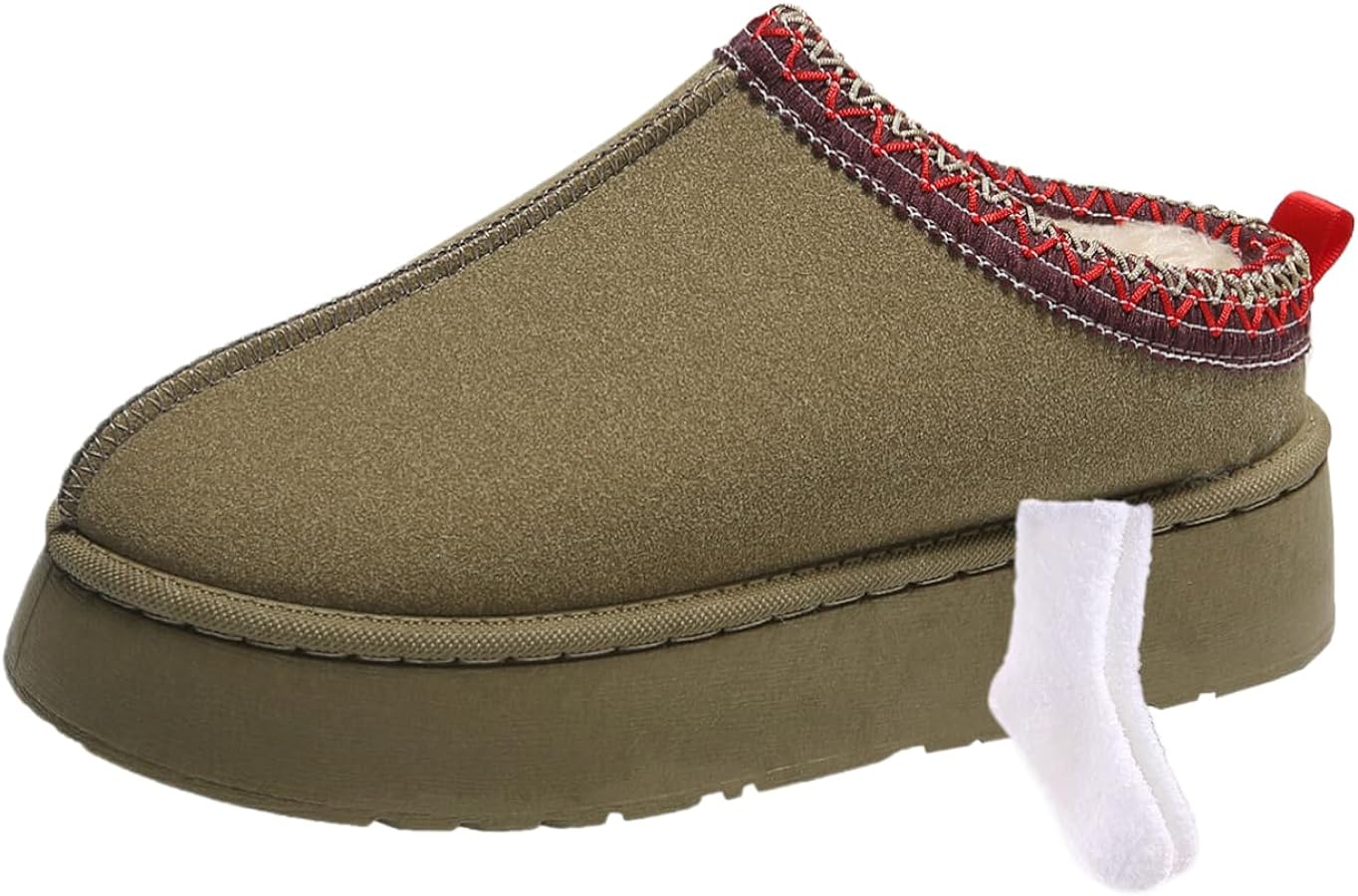 Winter Women Platform Boots x Free Nike socks