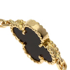 Midnight Clover Stainless Steel Bracelet – A Statement of Elegance