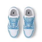 LOUIS VUITTON LV TRAINER WHITE BLUE FULLY BOXED
