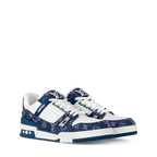 LOUIS VUITTON LV TRAINER WHITE BLUE FULLY BOXED