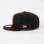 NEW brown world Series Bloom Patch 59Fifty Fitted Cap
