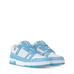 LOUIS VUITTON LV TRAINER WHITE BLUE FULLY BOXED