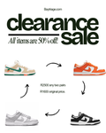 Any 2 Nike Dunk Lows